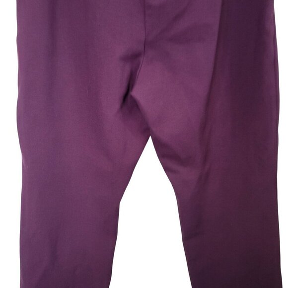 Chico's Women's So Slimming Juliet Straight Leg Purple Pull on Pants Size 16 3R - Picture 6 of 12